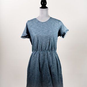 Old Navy Blue Striped T-Shirt Dress